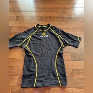 Skins Men's Medium Short Sleeve Compression shirt Black